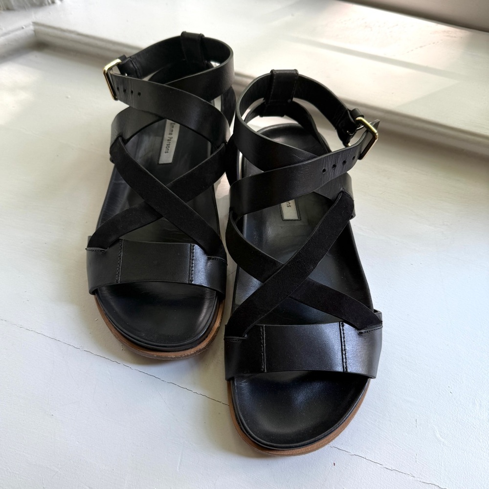 Emme Parsons Black Bodhi Sandals - sz. 39/8